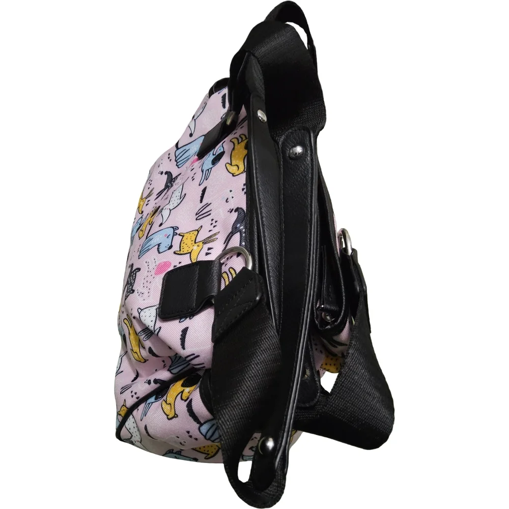 NWT Lily Bloom Multicolor Dog Print Landon Satchel